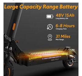 HAPALI Electric Scooter 1200W 48V 15Ah