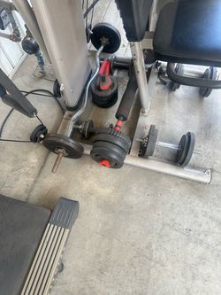 Mixed Dumbbell Set with Weight Plates