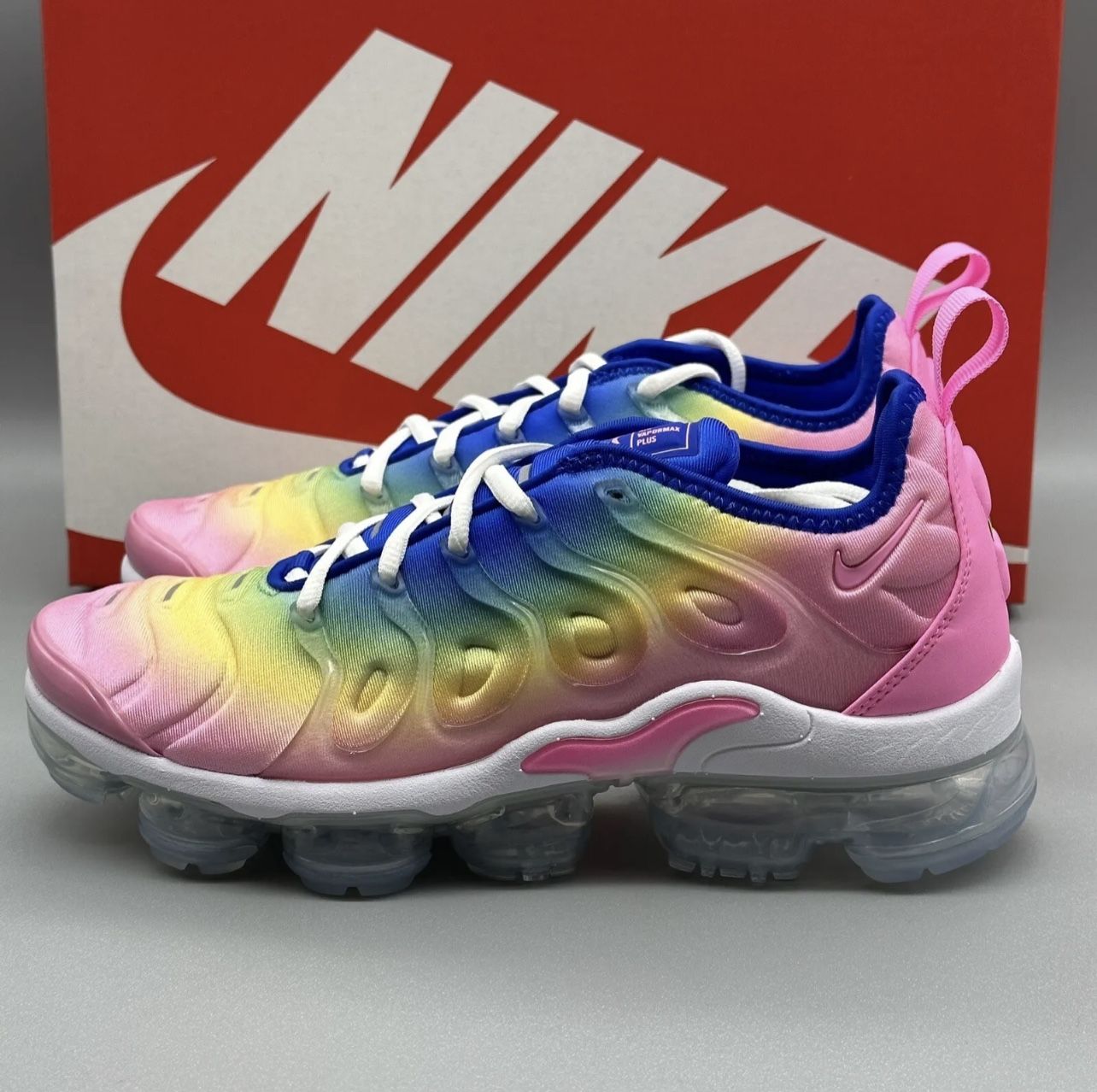 Nike Air VaporMax Plus Rainbow Pink Green Blue Yellow FJ4550 606