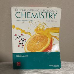 General, Organic, & Biological Chemistry 