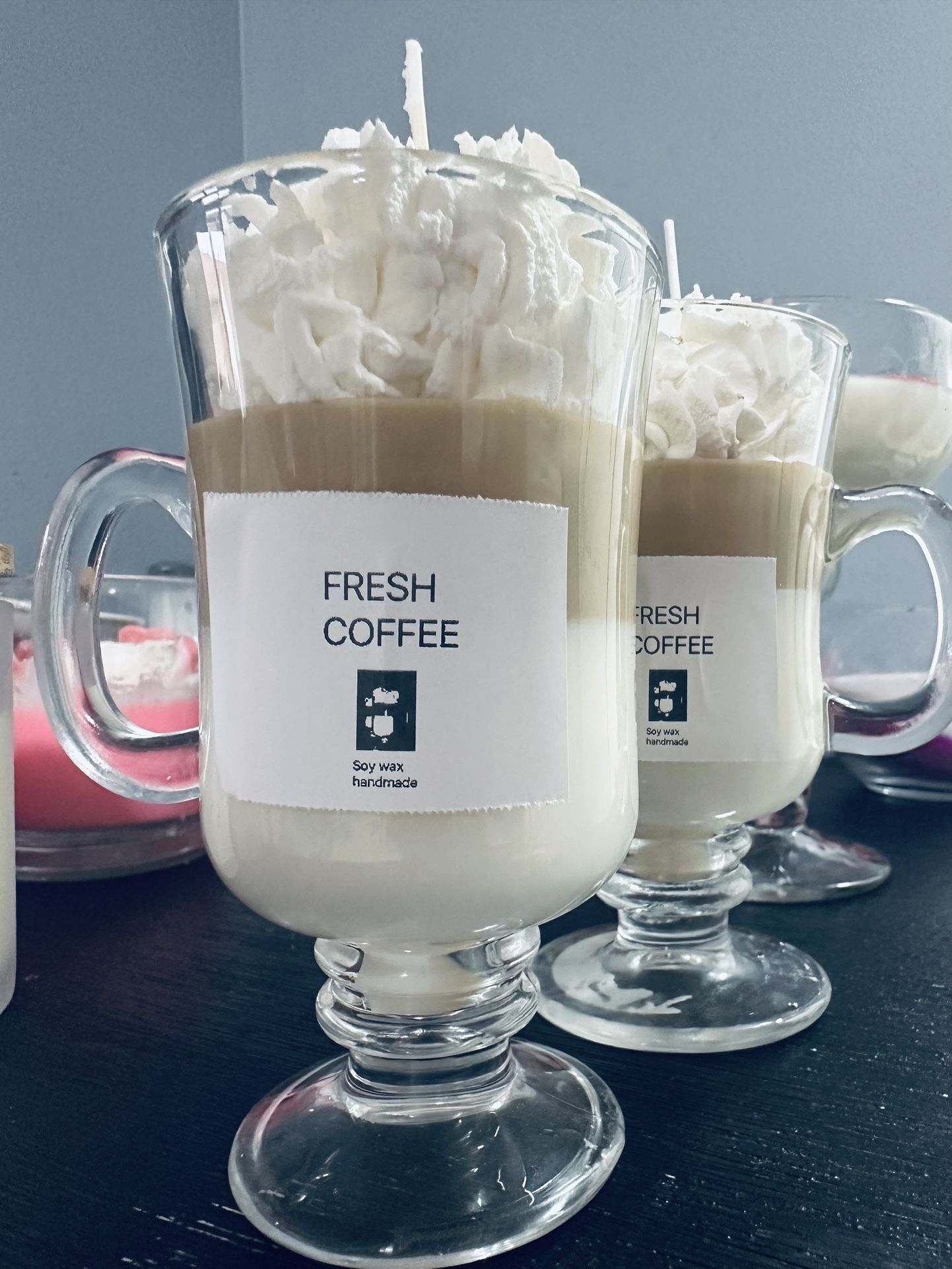 Homemade soy wax candles