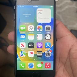 iPhone 8 64gb Factory Unlocked.  Cracked Front And Back. Still Working Excellent 
