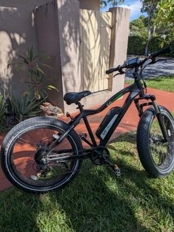 Gopowerbike GO-SPEED 20in Fat Tire E-Mountain Bike 48V Front Suspension Black