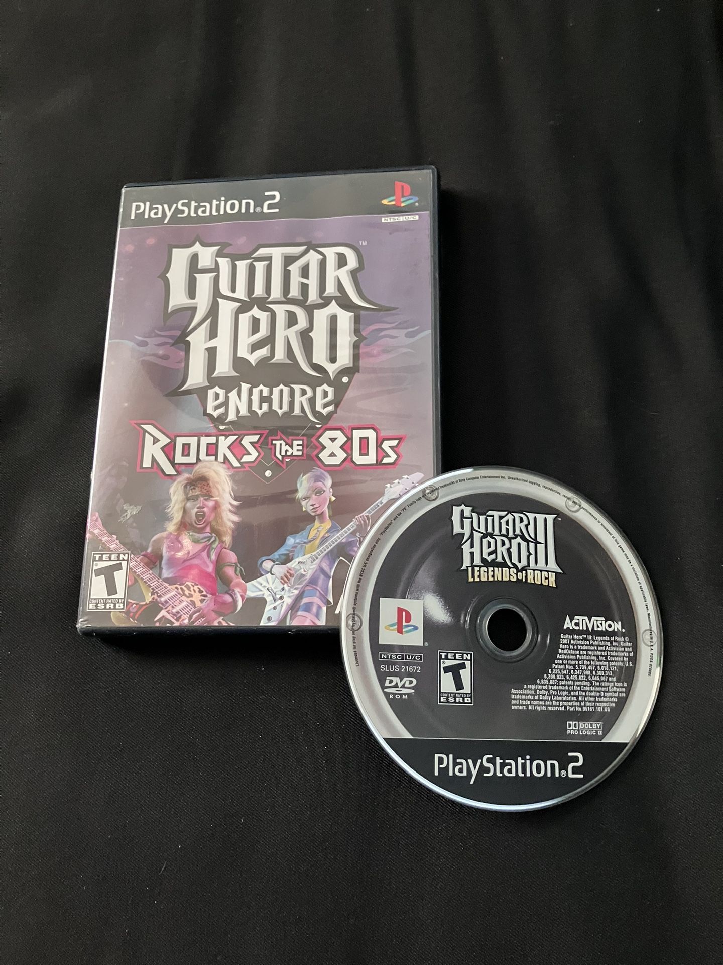 Guitar Hero Rocks The 80s And Guitar Hero 3 PS2