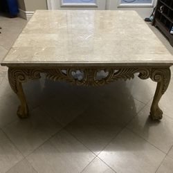 Marble Topped Coffee Table 