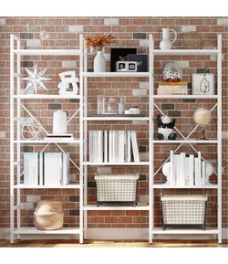 Bookshelves-Large Metal Bookcase