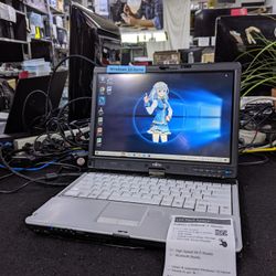 Reversible Touchscreen Fujitsu Laptop Windows 10 Clean Upgraded Solid State Super Fast DVD Writer Reader