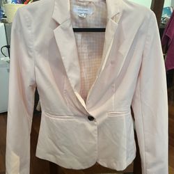 Powder Pink Blazer Jacket Size 4 
