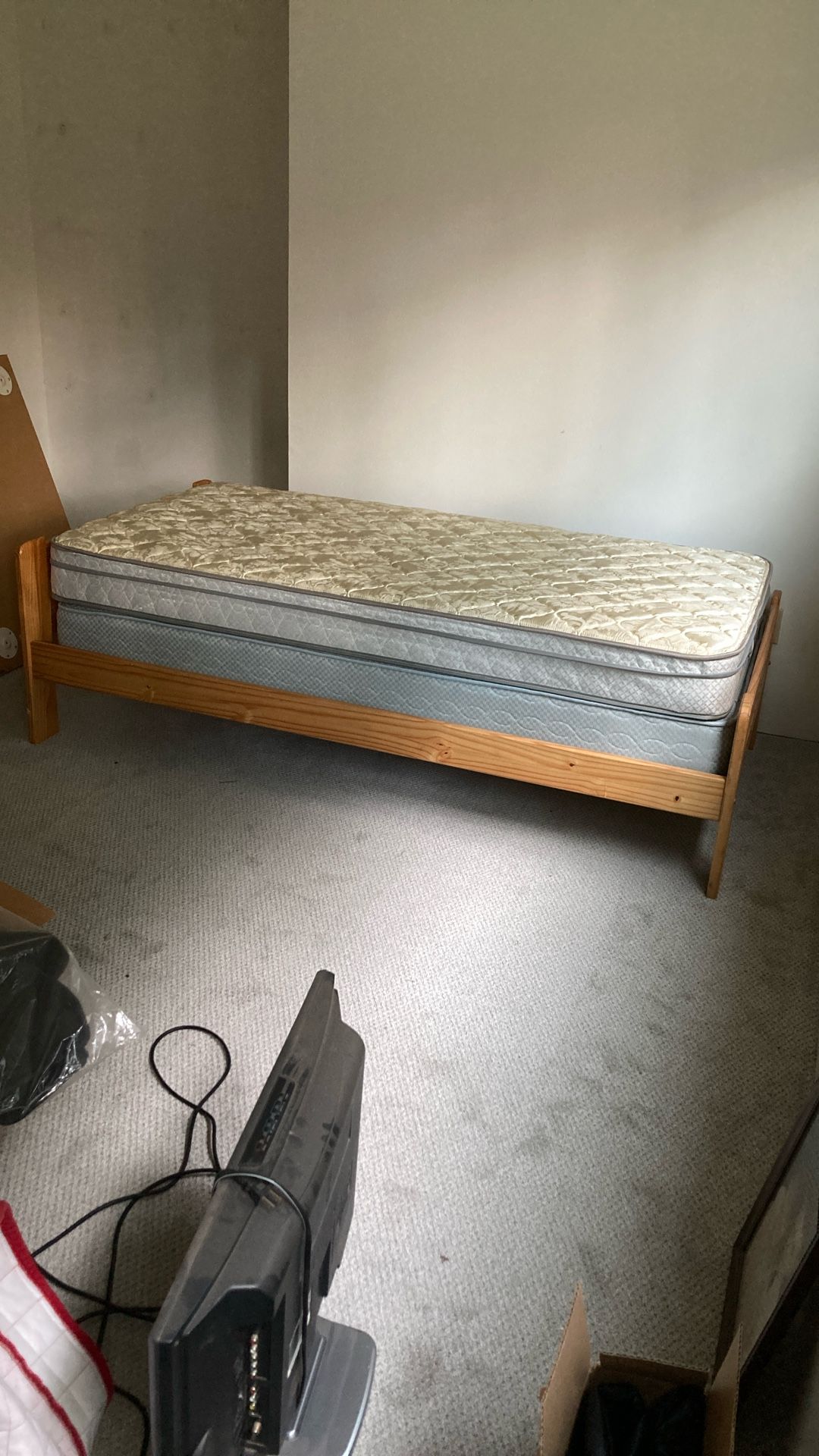 Twin Size Bed Frame & Mattress