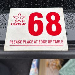 Carls Jr Order Sign