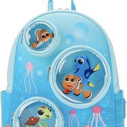 Loungefly Disney Finding Nemo 20th Anniversary Bubble Pockets - Mini synthetic leather backpack, Multi