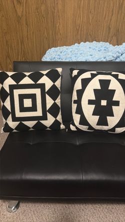 Black and White Geometric Pillows