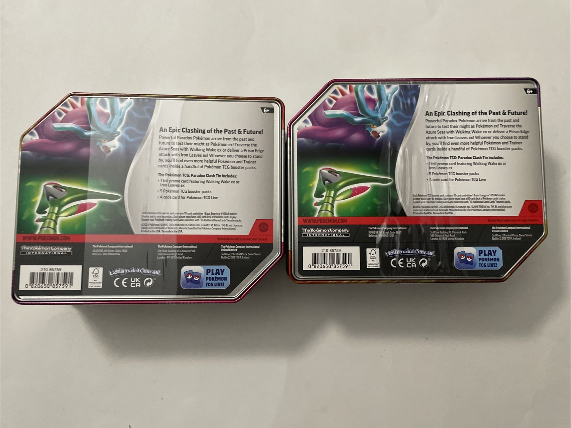 pokmon trading card game paradox clash tin walking wake Pokmon TCG: Paradox Clash Tin (Walking Wake ex)