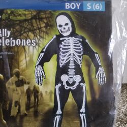 Totally Skelebones Costume Size S(6) Brand new - Halloween Costume 