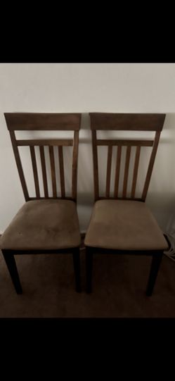 Two Wooden Chairs 
