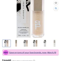 Fenty Beauty Gloss Bomb Oil Luminizing Lip Oil 'N Gloss
