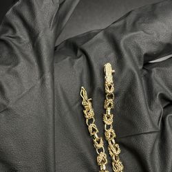 14k, 11.3g, Twist Byzantine Bracelet