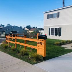 Beautiful privacy wall Frame Planter Box Garden Bed Outdoor Design cedar redwood AC pool equipment cover