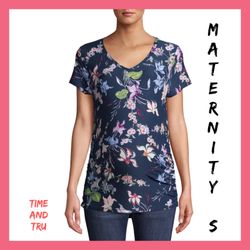 NWT Womens Time and Tru Maternity Top Sz:Small