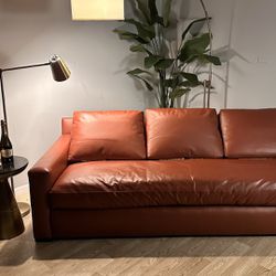 A. Rudin Down Filled Leather $9K Sofa *Delivery Options*