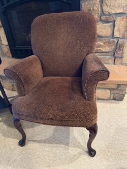 Two Cheetah printed chairs