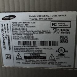 Samsung 55 Inch Tv UN55JS8500