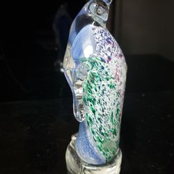 6" Art Glass Penguin 