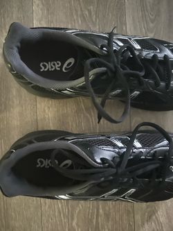 ASICS gel 1130 “black pure silver” SIZE 12 in men’s