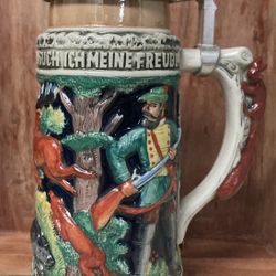 Vintage Haucoze Amoy-Art German Beer Stein 