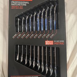 ICON Metric Ratcheting Combination Wrench Set – Anti-Slip – Brand New