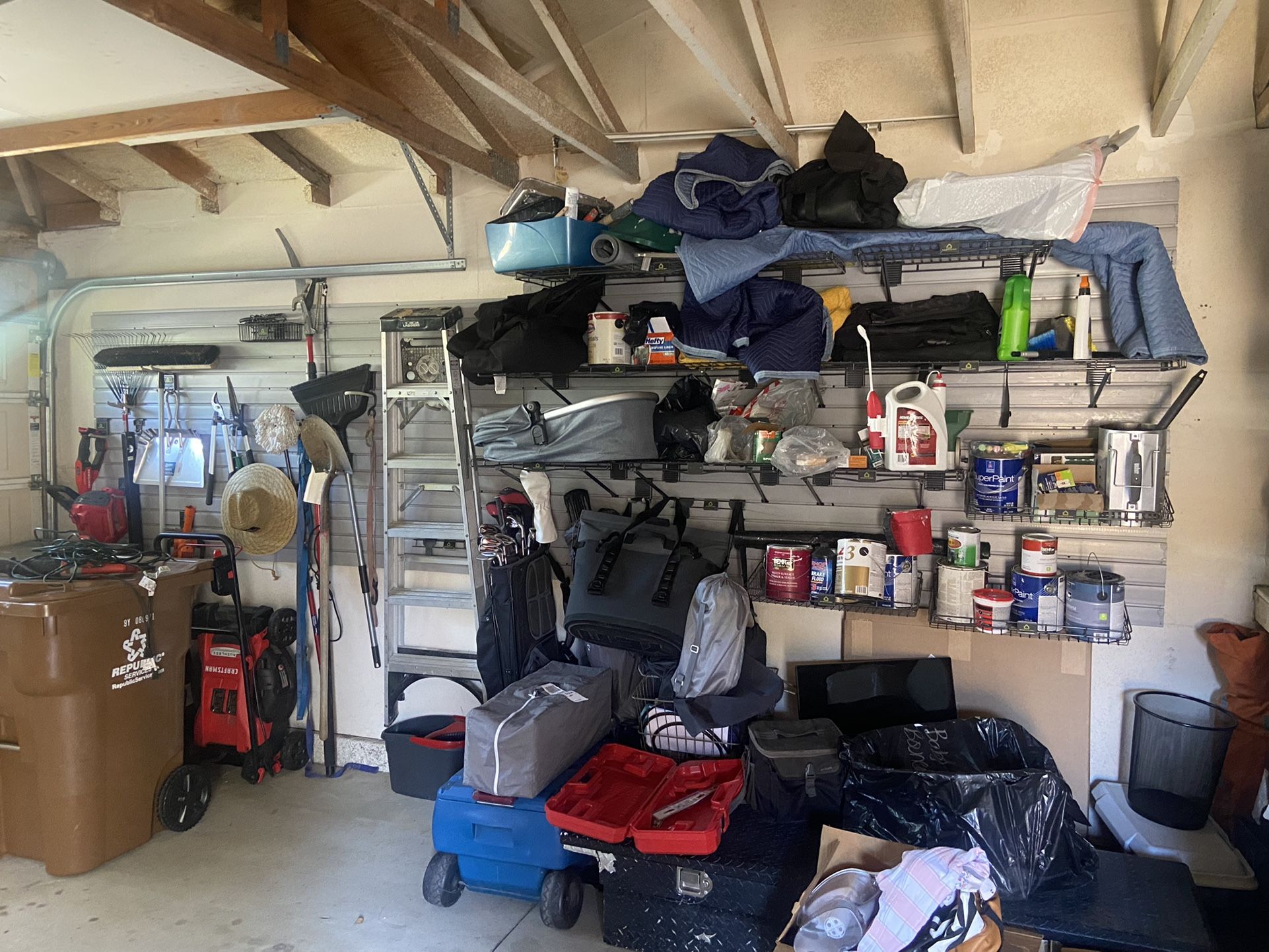 Garage Slat Wall Storage 