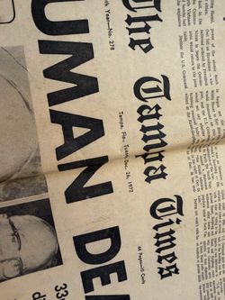 Official Original Copy President Truman “Dead”