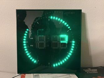 ivation LED Wall Mounted Digital Clock