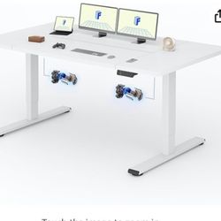 Electric standing desk white new