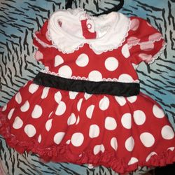 Minnie Mouse Costume For Baby. Size 0-3 Months.