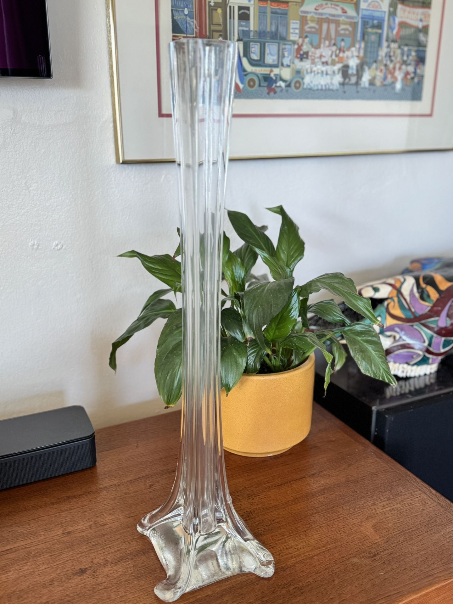 22" Clear Transparent Vase