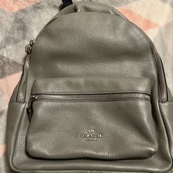 Gray Coach Mini Back Pack Like New Excellent Condition