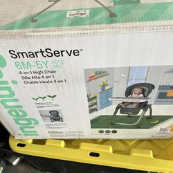 Ingenuity SmartServe 4-in-1 High Chair with Swing 
