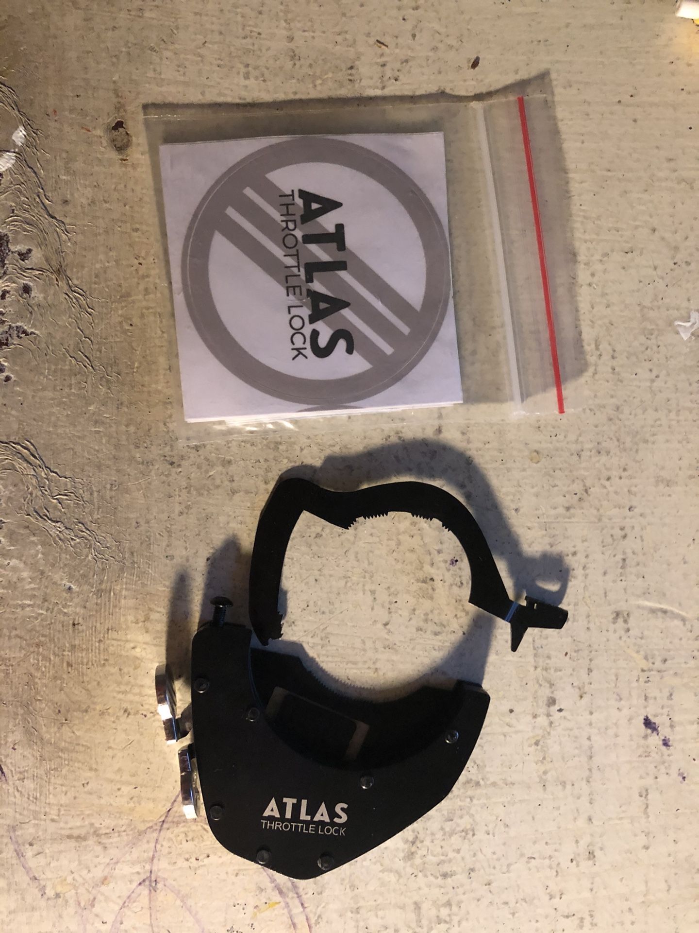 Atlas Throttle Lock for Motorcycle - bottom kit
