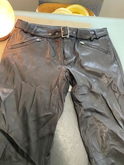 Vintage Versace Leather Jeans
