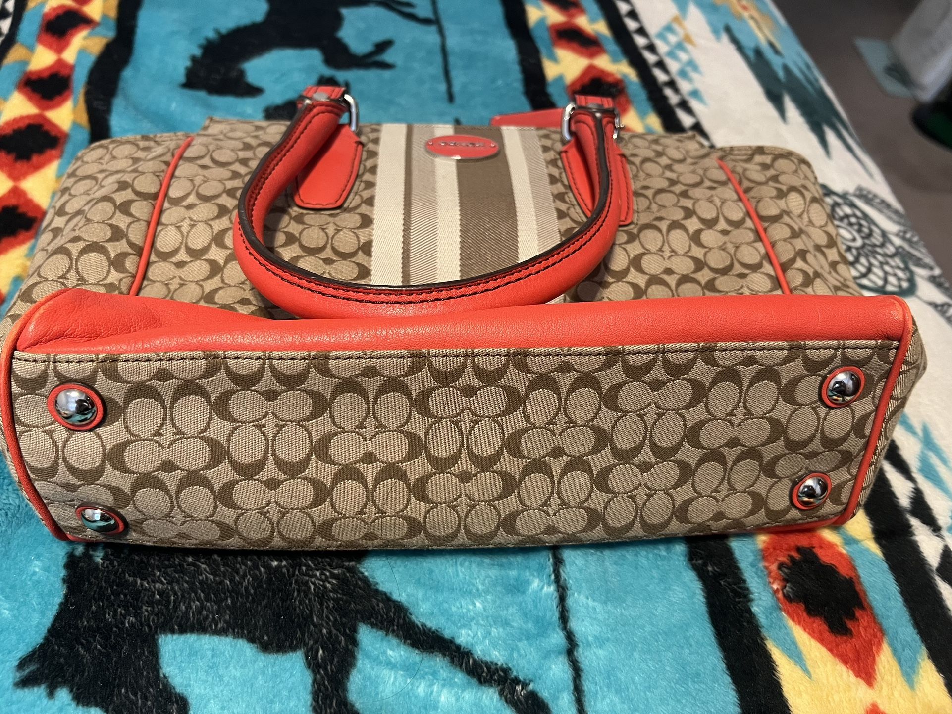 COACH ZEBRA PRINT CANDACE CARRYALL (23409) | Mercari Coach Legacy 