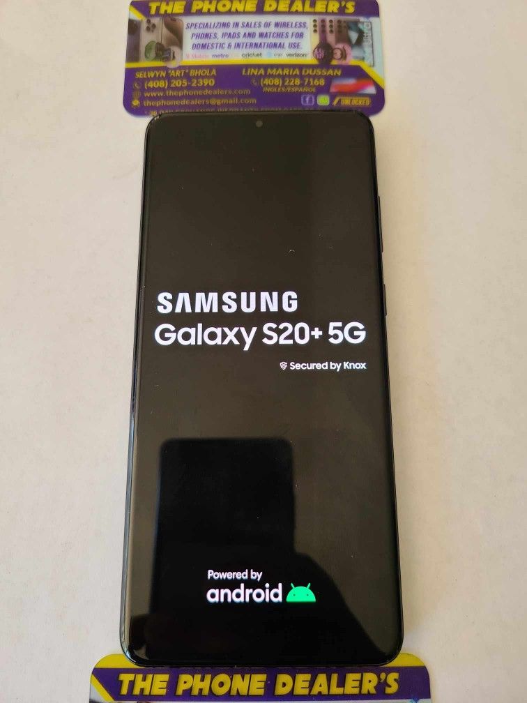 Unlocked Samsung S20 Plus 128g 5g Black Excellent Clean Imei