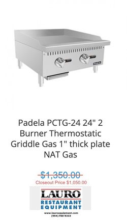 New Padela 24” Thermostatic Griddle