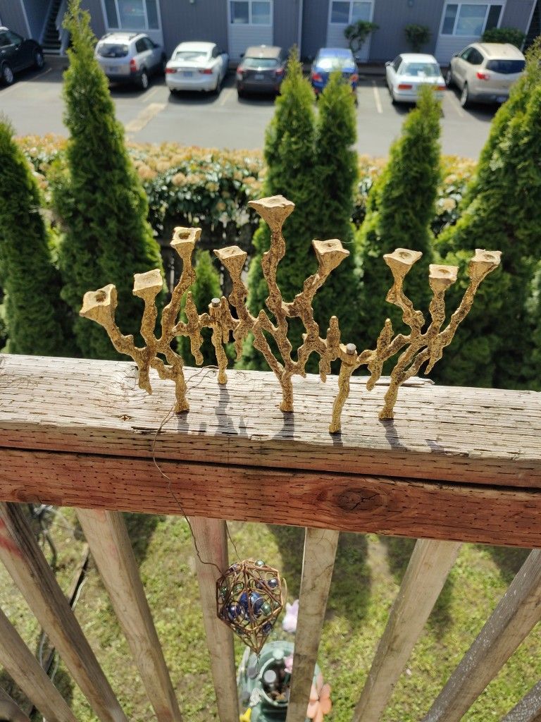 Brutalist Menorah