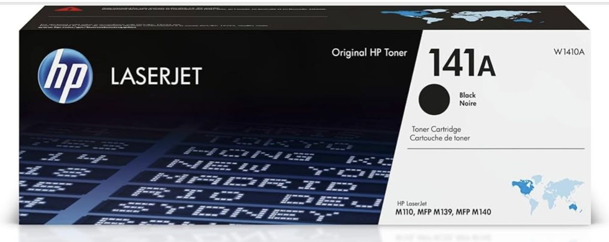 Brand New HP Laserjet Black Toner Cartridge 141A (still sealed in box !)