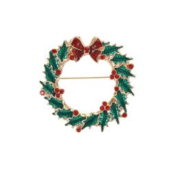 Holiday Wreath Pin for Women NEW!!