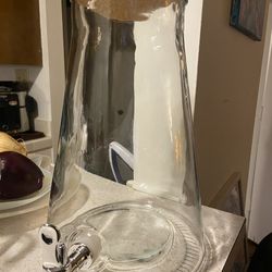 Glass pitcher with Cork lid