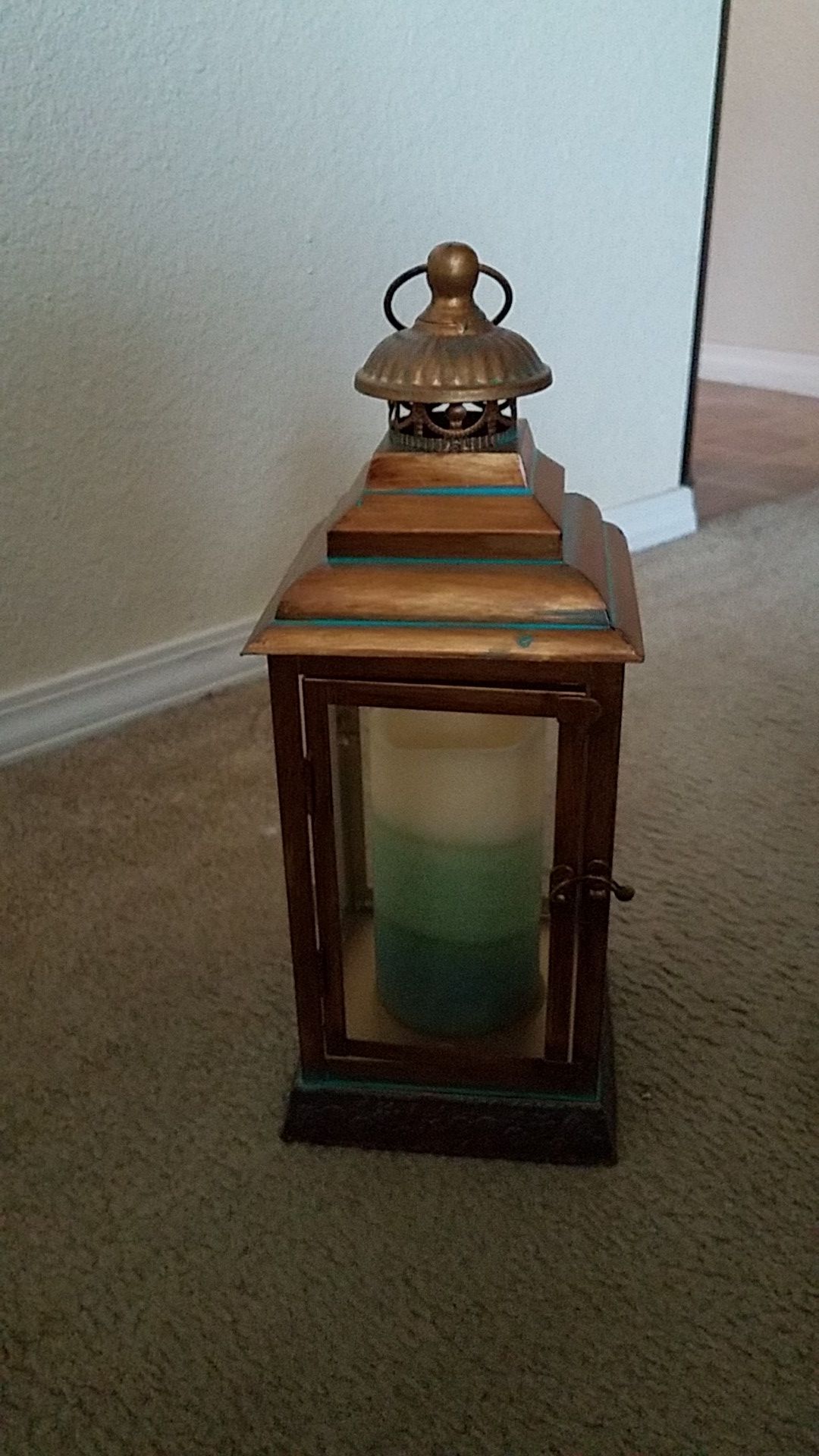 Pier One candle lantern.
