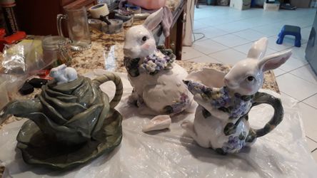 Bunny Teapot And More