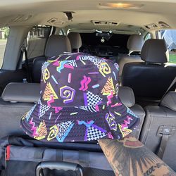 Retro 90S Bucket Hats for Women Men Unisex Hip Hop Party Fishing Hat